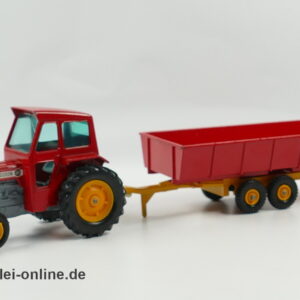 Matchbox King Size | No. K-3 Massey Ferguson 165 Traktor mit Farm Trailer | Matchbox Lesney England