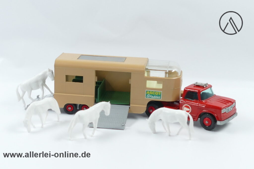 Matchbox King Size | No. K-18 Dodge Tractor mit Articulated Horse Van | Matchbox Lesney England