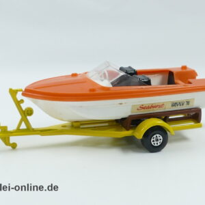 Matchbox King Size | No. K-25 Seaburst Boat und Trailer | Matchbox Lesney England
