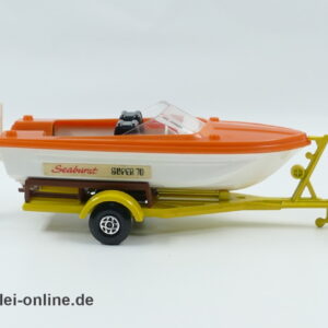 Matchbox Super-Kings | No. K-25 Seaburst Boat und Trailer | Matchbox Lesney England