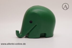 Luigi Colani Design | Elefanten Spardosen mit Schlüssel | Sparbüchse | 60-70er Jahre | grün