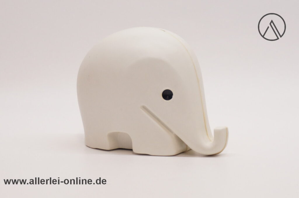 Luigi Colani Design | Elefanten Spardosen mit Schlüssel | Sparbüchse | 60-70er Jahre | weiß