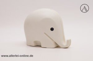 Luigi Colani Design | Elefanten Spardosen mit Schlüssel | Sparbüchse | 60-70er Jahre | weiß