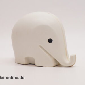 Luigi Colani Design | Elefanten Spardosen mit Schlüssel | Sparbüchse | 60-70er Jahre | weiß