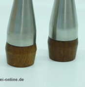 Salzstreuer und Pfefferstreuer | Edelstahl und Palisander | Midcentury Modern Design der 60er Jahre
