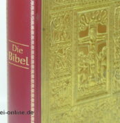 Die Bibel | Goldbibel | Messing mit Goldschnitt und Goldprägung | Mit 24 Stichen aus dem Bibelzyklus von Gustave Dore