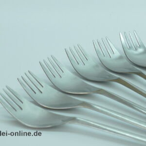 Rosenthal studio-linie | 6 Stück Rosenthal Composition Gabel | Dessertgabel | Design Tapio Wirkkala für Rosenthal im Allerlei Online Shop