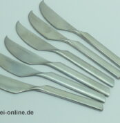Rosenthal studio-linie | 6 Stück Rosenthal Composition Dessert-Messer - Käsemesser | Design Tapio Wirkkala für Rosenthal