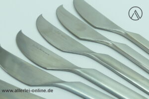 Rosenthal studio-linie | 6 Stück Rosenthal Composition Dessert-Messer - Käsemesser | Design Tapio Wirkkala für Rosenthal im Allerlei Online Shop