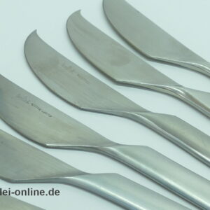 Rosenthal studio-linie | 6 Stück Rosenthal Composition Dessert-Messer - Käsemesser | Design Tapio Wirkkala für Rosenthal im Allerlei Online Shop