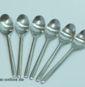Rosenthal studio-linie | 6 Stück Rosenthal Composition Löffel | Kaffeelöffel | Design Tapio Wirkkala für Rosenthal