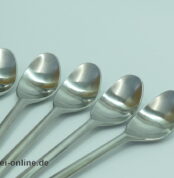 Rosenthal studio-linie | 6 Stück Rosenthal Composition Kaffeelöffel | Design Tapio Wirkkala für Rosenthal
