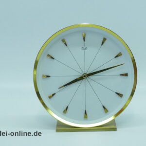 Kienzle Tischuhr | Kienzle Quartz Uhrwerk | 60er Jahre Kienzle Messing Uhr