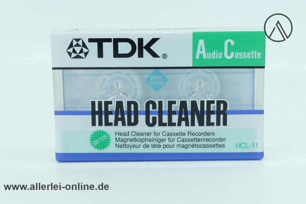 TDK HCL-11 Audio Cassette | HEAD CLEANER | Magnetkopfreiniger für Cassettenrecorder - Reinigungskassette | NEU/OVP