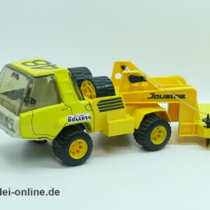 Joustra France Goliath Tieflader | Sattelzug | Vintage 70-80er Jahre Blechspielzeug