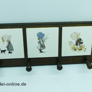 Holly Hobbie Garderobe | Wandgarderobe | Fliesen Garderobe - Vintage 70-80er Jahre