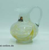 Alwe Regenhütte Glas Vase | Blumenvase Henkelvase | Signiert von 1992 E. Gaschler