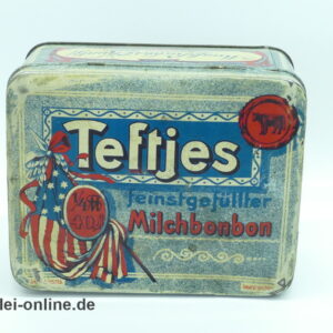 Teftjes Milchbonbon Dose / Blechdose | Manss Richter + Kuntz Niedersedlitz - Dresden