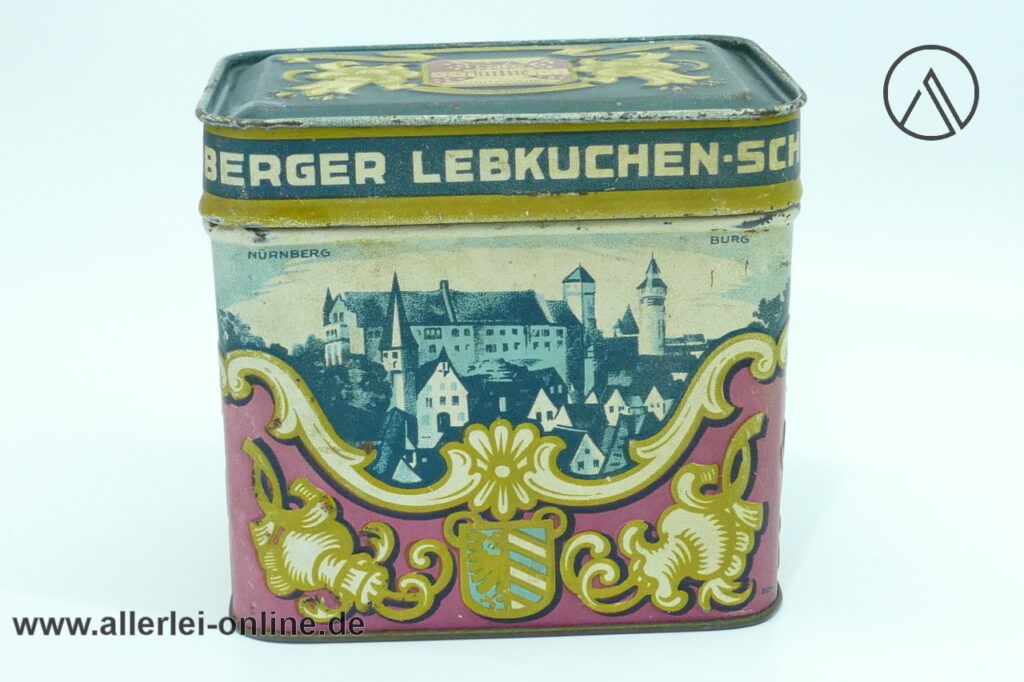Nürnberger Lebkuchen-Schokolade und Waffelfabrik Blechdose | Gegr/Seim Nürnberg