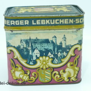Nürnberger Lebkuchen-Schokolade und Waffelfabrik Blechdose | Gegr/Seim Nürnberg