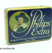 Tabak Blechdose | Philips Extra 50Gramm Tabak | August Philip & Söhne Hanau a/M. Gegr.1861