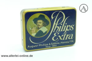 Tabak Blechdose | Philips Extra 50Gramm Tabak | August Philip & Söhne Hanau a/M. Gegr.1861