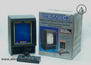 MB VECTREX Konsole | MineStorm | Vintage 70-80er Jahre Vektorgrafik Videospielekonsole Klassiker mit Originalkarton