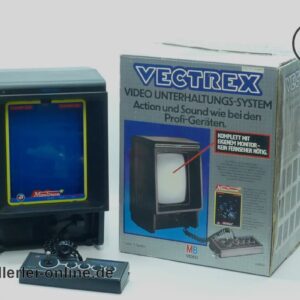 MB VECTREX Konsole | MineStorm | Vintage 70-80er Jahre Vektorgrafik Videospielekonsole Klassiker mit Originalkarton