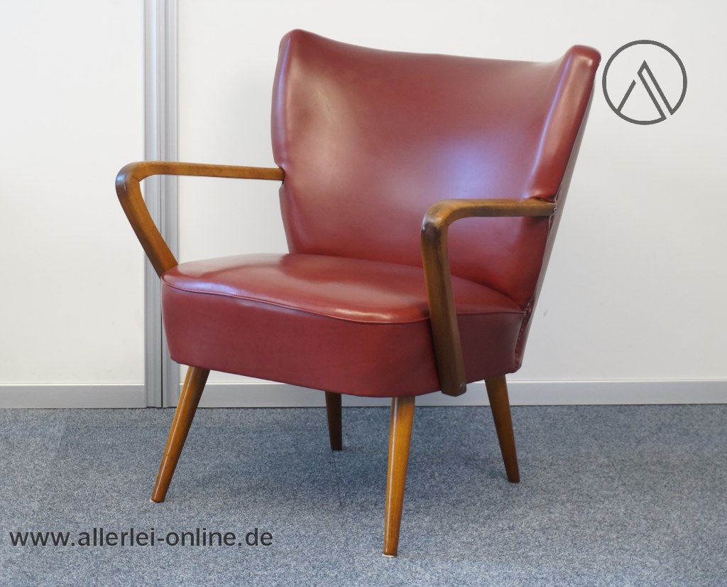 Mid-Century Sessel Artifort Cocktailsessel 50-60er Jahre Design Clubsessel mit Armlehne Mid-Century Sessel Artifort Cocktailsessel 50-60er Jahre Design Clubsessel mit Armlehne