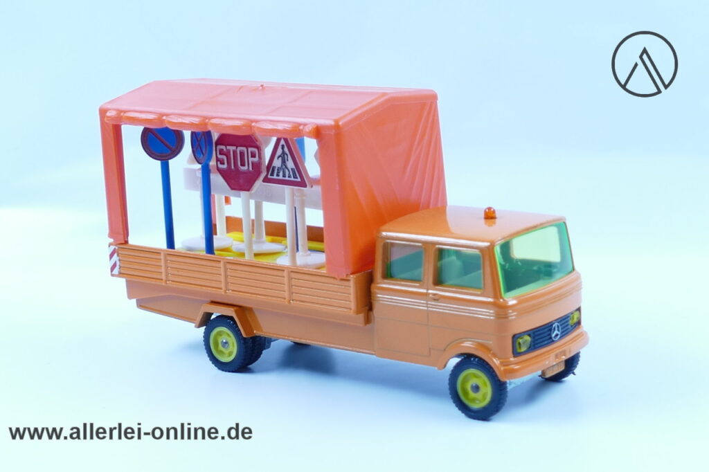 SIKU V335 | Mercedes-Benz LP 608 | Verkehrsschilder Straßendienstwagen | Vintage Siku DieCast Modellauto
