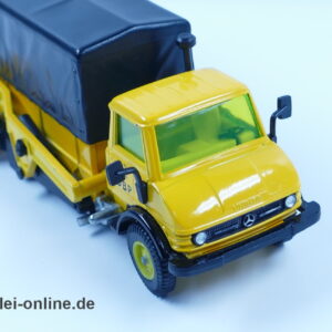SIKU V361 | Mercedes-Benz Unimog 406 Hubwagen | DBP | Vintage Siku DieCast Modellauto