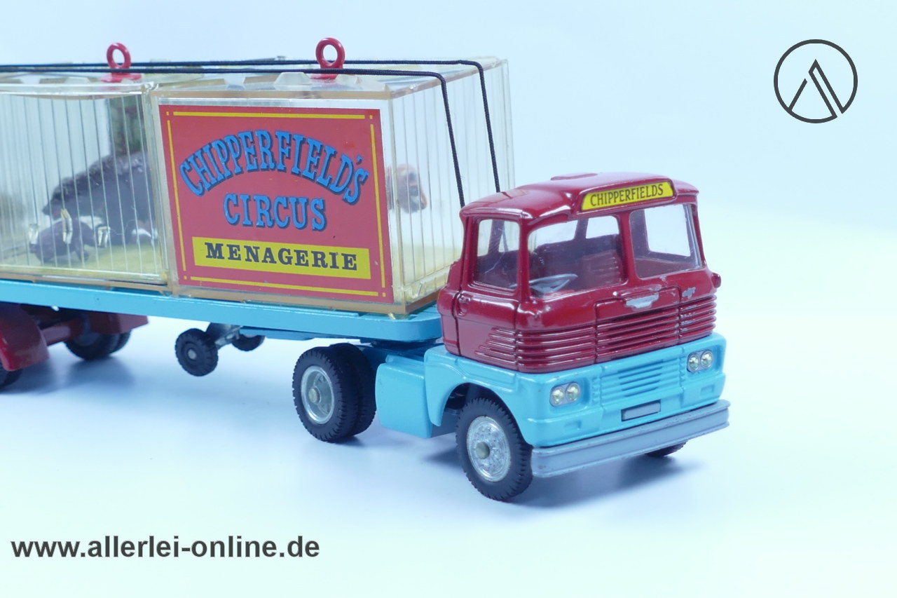Corgi Toys 1139 | Chipperfield Circus Scammell Menagerie Sattelzug - Raubtier Transport | Vintage Made in GT.Britain Corgi Toys 1139 | Chipperfield Circus Scammell Menagerie Sattelzug - Raubtier Transport | Vintage Made in GT.Britain