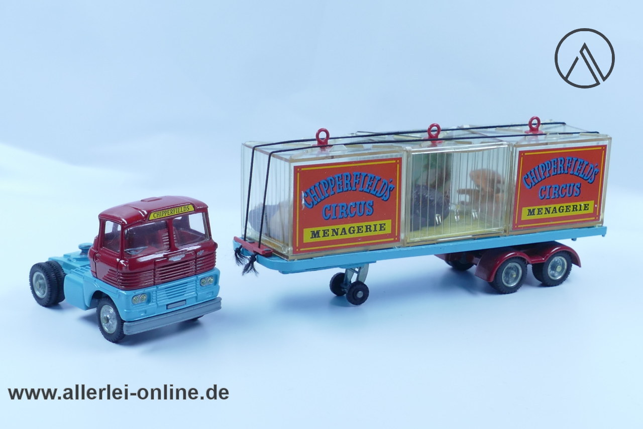 Corgi Toys 1139 | Chipperfield’s Circus Scammell Circus Menagerie Transporter | Scammell Sattelzug Raubtier Transport | Made in GT.Britain Corgi Toys 1139 | Chipperfield’s Circus Scammell Circus Menagerie Transporter | Scammell Sattelzug Raubtier Transport | Made in GT.Britain
