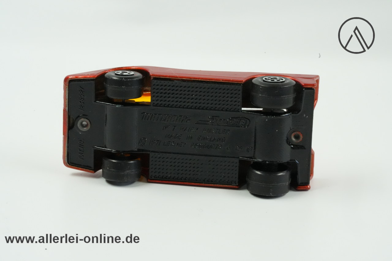 Matchbox Superfast No. 7 | HAIRY HUSTLER rot | Lesney England ,Bodenplatte Matchbox Superfast No. 7 | HAIRY HUSTLER rot | Lesney England ,Bodenplatte