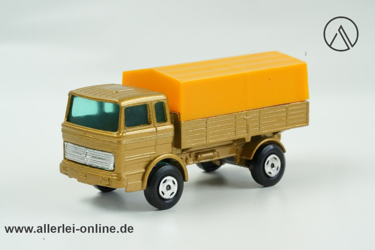 Matchbox Superfast No. 1 | Mercedes Truck mit Plane - goldmet. | Lesney England Matchbox Superfast No. 1 | Mercedes Truck mit Plane - goldmet. | Lesney England