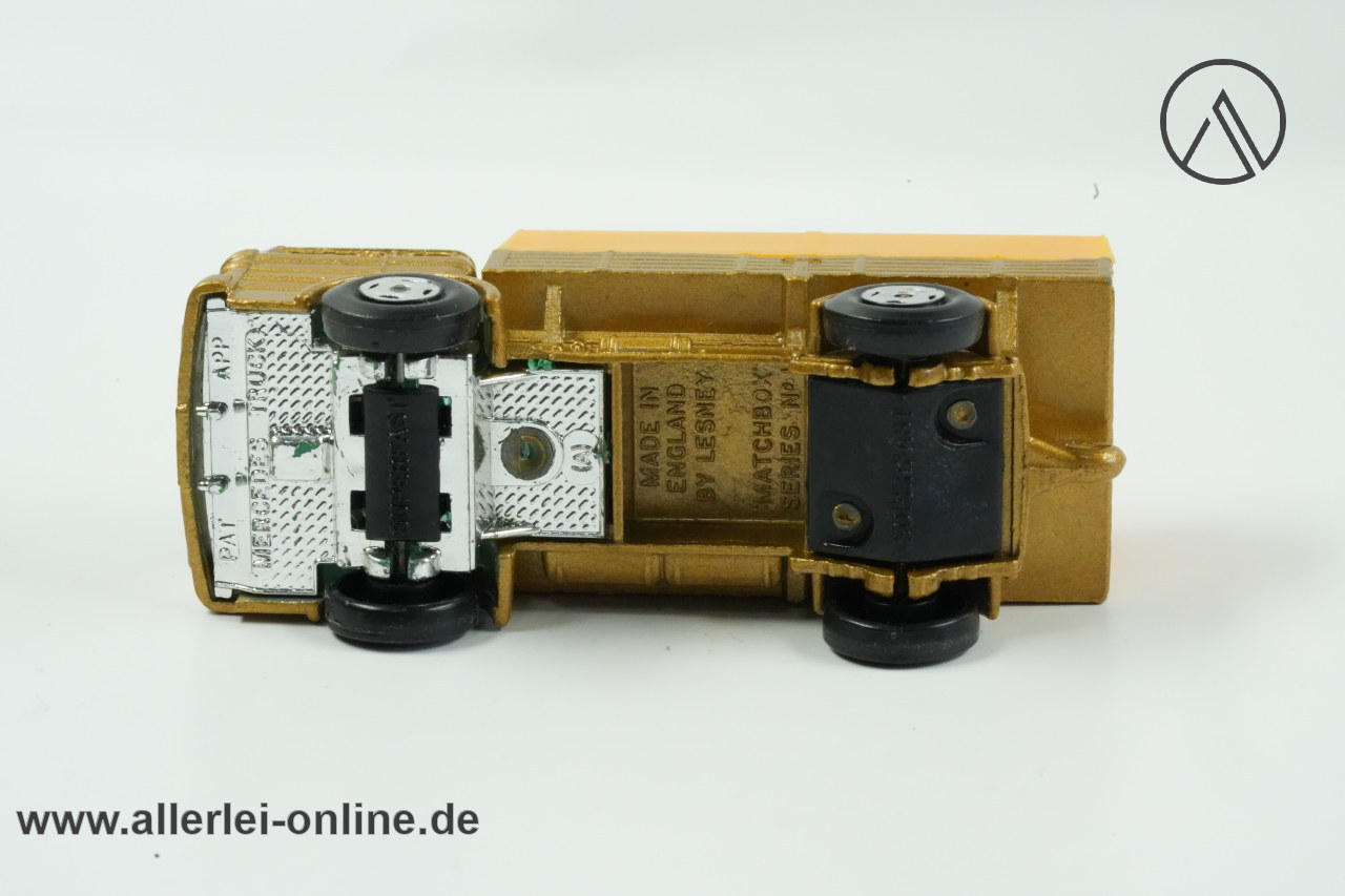 Matchbox Superfast No. 1 | Mercedes Truck - goldmet. | Lesney England - Bodenplatte Matchbox Superfast No. 1 | Mercedes Truck - goldmet. | Lesney England - Bodenplatte