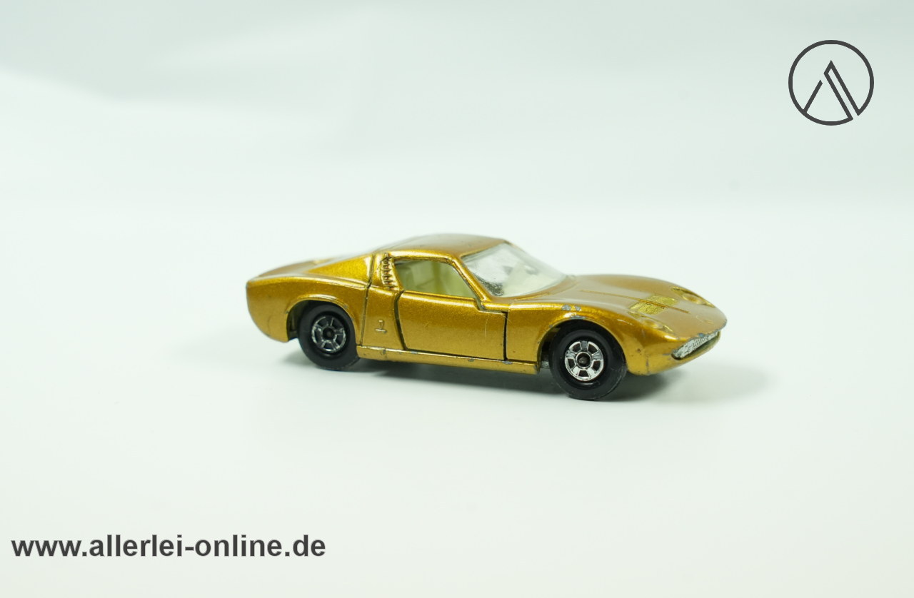 Matchbox Superfast No. 33 | Lamborghini Miura | Lesney England Side Matchbox Superfast No. 33 | Lamborghini Miura | Lesney England Side
