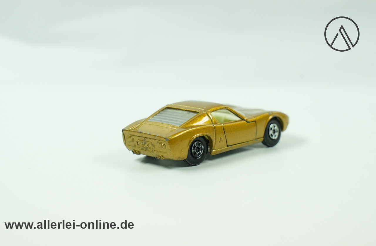 Matchbox Superfast No. 33 | Lamborghini Miura ,gold | Lesney England hinten Matchbox Superfast No. 33 | Lamborghini Miura ,gold | Lesney England hinten