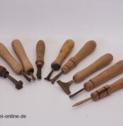 Buchbinder Werkzeug Filetierwerkzeug 9Stk. / Zierornament Stempel | Veredelung Vergoldungen der Bucheinbände