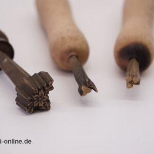 Buchbinder Werkzeug Filetierwerkzeug 9Stk. / Zierornament Stempel | Veredelung Vergoldungen