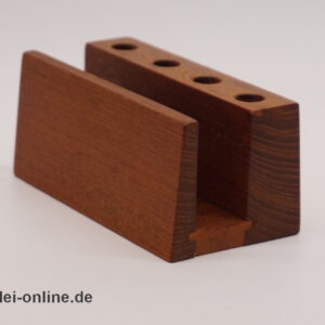 WK-Möbel Stifteköcher | Vintage 60er Jahre Stifthalter und Zettelhalter aus Teakholz