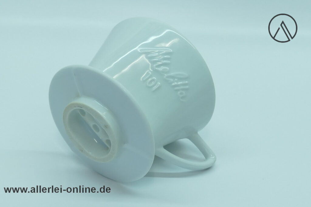 Melitta 101 Porzellanfilter | 3-Loch Porzellan Kaffeefilter | Midcentury 50-60er Jahre Designklassiker