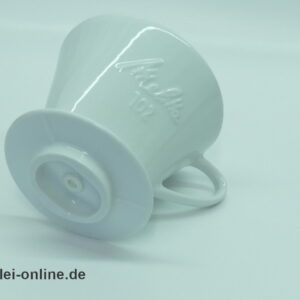 Melitta 102 Porzellanfilter | 1-Loch Porzellan Kaffeefilter | Midcentury 50-60er Jahre Designklassiker