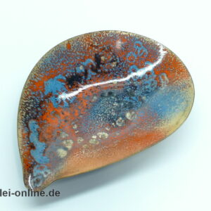 Kupfer Emaille Schale Aschenbecher | Handmade | Vintage 60-70er Jahre Emailleschale Schale