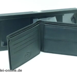 Bugatti Leder Geldbörse | Portemonnaie | schwarz - 10x12 cm | NEU/OVP