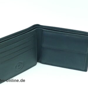 Bugatti Leder Geldbörse | Portemonnaie | schwarz - 10x12 cm