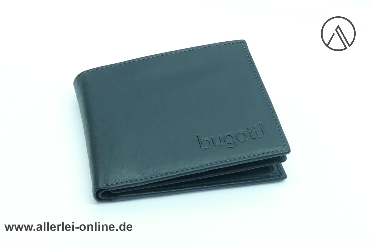 Bugatti Leder Geldbörse | Leder Portemonnaie | schwarz - 10x12 cm Bugatti Leder Geldbörse | Leder Portemonnaie | schwarz - 10x12 cm