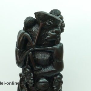 Makonde Lebensbaum | Tansania Afrika Ebenholz ,massiv Holz Skulptur 40 cm | Afrikanische Volkskunst Handarbeit
