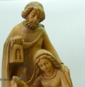 Heilige Familie Holzkrippe 45 cm | Maria, Josef und Jesuskind | Handgeschnitzte Lindenholz Holzskulptur im Allerlei Online Shop