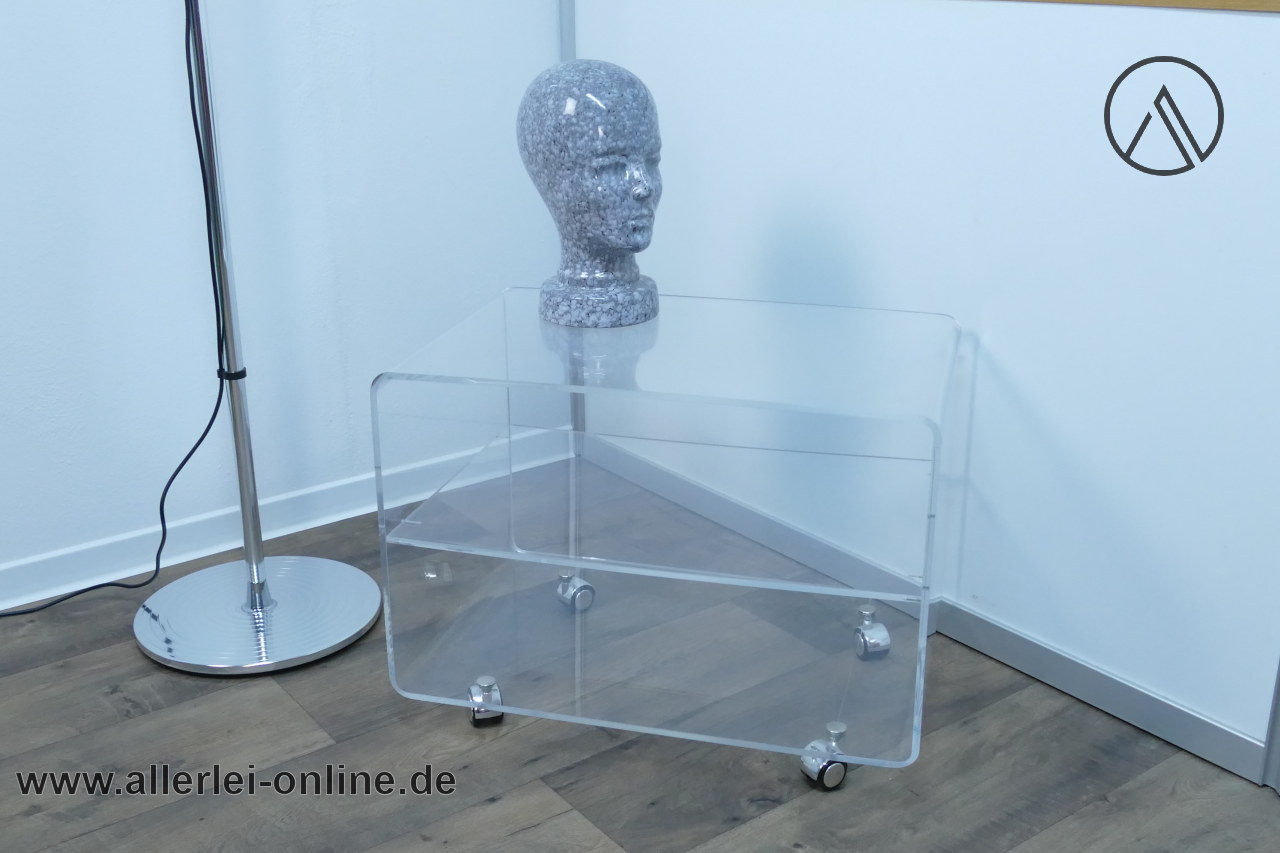 Plexiglas Phonowagen | Lucite - Acrylglas Beistelltisch - Rollentisch | Vintage 70-80er Jahre Möbel Plexiglas Phonowagen | Lucite - Acrylglas Beistelltisch - Rollentisch | Vintage 70-80er Jahre Möbel